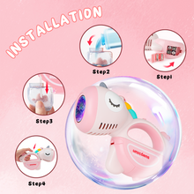 Load image into Gallery viewer, Portable Automatic Bubble Gun with Lights Music Bubble Maker Toys for Kids Boys Girls Outdoor Indoor Garden Wedding Party  Bubble Machine