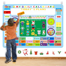 Load image into Gallery viewer, "My Daily Calender" Busy Board Montessori Activity Sensory Board Educational Games Multifunctional Preschool Learning Toys Gift for Boys Girls