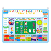 Load image into Gallery viewer, "My Daily Calender" Busy Board Montessori Activity Sensory Board Educational Games Multifunctional Preschool Learning Toys Gift for Boys Girls
