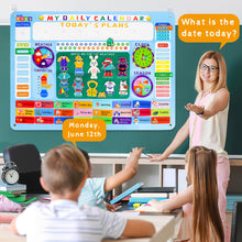 Load image into Gallery viewer, "My Daily Calender" Busy Board Montessori Activity Sensory Board Educational Games Multifunctional Preschool Learning Toys Gift for Boys Girls