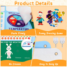 Load image into Gallery viewer, "My Daily Calender" Busy Board Montessori Activity Sensory Board Educational Games Multifunctional Preschool Learning Toys Gift for Boys Girls