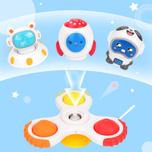 Load image into Gallery viewer, 3PCS Suction Cup Hand Spinner Toys Fidget Spinner Toys for Kids with Suction Cup Baby Interactive Pop Up Sensory Toy Bath Toy