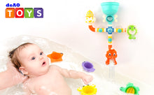 Load image into Gallery viewer, Baby Bath Dinosaur Toy Water Pipes with Waterwheel and Variety of Sea Animals Bathtime Play Toys Safe Material for Children