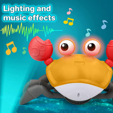 Load image into Gallery viewer, Crawling Crab Toy with Music and Light, Interactive Crawling Toys for Toddlers Walking Dancing Sensory Toys for Children
