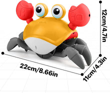 Load image into Gallery viewer, Crawling Crab Toy with Music and Light, Interactive Crawling Toys for Toddlers Walking Dancing Sensory Toys for Children