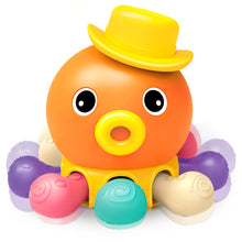 Load image into Gallery viewer, Orange Octopus Sensory Finger Toy Perfect Gift for Kids Sensory Animal Toys Musical and Sound Toys