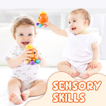 Load image into Gallery viewer, Orange Octopus Sensory Finger Toy Perfect Gift for Kids Sensory Animal Toys Musical and Sound Toys