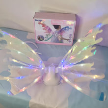 Load image into Gallery viewer, Light Up Multi colour Lights Original shape Butterfly Fairy Wings with Adjustable Straps For Children