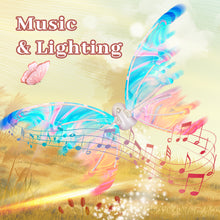 Load image into Gallery viewer, Glowing Butterfly Wings Fairy Costume Angel Wings for Girls Fun Play Fancy Dress-up for Kids Halloween Cosplay Christmas Birthdays