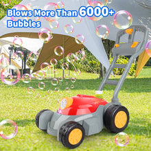 Load image into Gallery viewer, Bubble Lawn Mower Kids Automatic Bubble Blower Machine with Music Kids Activity Walker for Outdoor Gardening Push Lawn Mower Toys Gifts