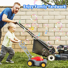 Load image into Gallery viewer, Bubble Lawn Mower Kids Automatic Bubble Blower Machine with Music Kids Activity Walker for Outdoor Gardening Push Lawn Mower Toys Gifts