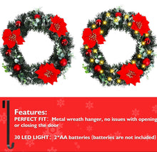 Load image into Gallery viewer, Christmas Light Up Wreath Spruce Wreath