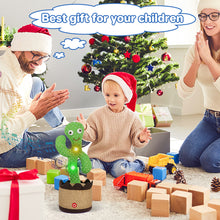 Load image into Gallery viewer, Talking Cactus Toy Singing Cactus Voice Recorder Baby Toys  Plush Cactus Educational Toys Repeats What You Say Learning Toys