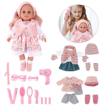 Load image into Gallery viewer, Toys Dress-Up Toy Baby Girl Doll Set Girl Doll Clothes and Baby Doll Accessories Birthdays Christmas Party Gift for Kids