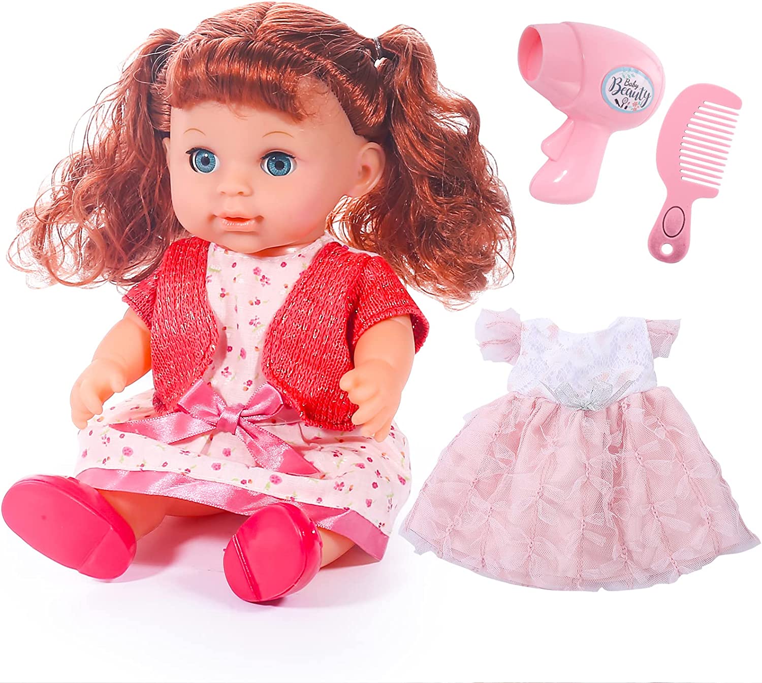 Baby Girl New Doll Toys Baby Doll Toys Girl Doll Dress-Up Doll Toy