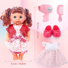 Load image into Gallery viewer, Baby Doll Toys Girl Doll Dress-Up Doll Toy Set Baby Doll Clothes & Dolls Accessories for Girls Boys for Birthdays Christmas