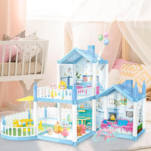 Load image into Gallery viewer, Portable Princess Doll House Playset Dream House Pretend Doll House with Accessories Great Gift for Girls for Birthday Christmas