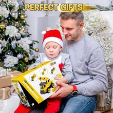 Load image into Gallery viewer, 4 Toy Cars Take Apart Construction Truck Toy with Drill and Remote Control Play Vehicle Toy Tractors Set for Toddlers