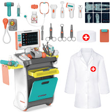 Load image into Gallery viewer, Kids Doctor Trolley Set - Pretend Medical Playset with Realistic Accessories and Educational Benefits for Boys and Girls Ages 3 and Up, Learning About Healthcare
