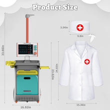 Load image into Gallery viewer, Kids Doctor Trolley Set - Pretend Medical Playset with Realistic Accessories and Educational Benefits for Boys and Girls Ages 3 and Up, Learning About Healthcare