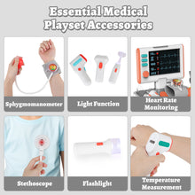 Load image into Gallery viewer, Kids Doctor Trolley Set - Pretend Medical Playset with Realistic Accessories and Educational Benefits for Boys and Girls Ages 3 and Up, Learning About Healthcare