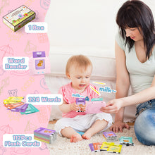 Load image into Gallery viewer, Talking Flash Cards Early Educational Toys Audible Flash Cards 224 Words Montessori Interactive Toy for Kids Christmas Birthdays Gift