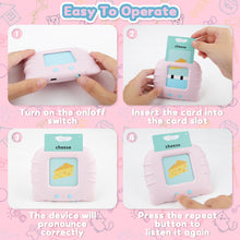 Load image into Gallery viewer, Talking Flash Cards Early Educational Toys Audible Flash Cards 224 Words Montessori Interactive Toy for Kids Christmas Birthdays Gift