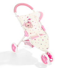 Load image into Gallery viewer, Baby Doll Pram, Baby Doll Pushchair with Retractable Hood, Role Play Toy Baby Dolls Stroller, Suitable for Dolls and Plush Toys up to 42cm, Gift for Kids Ages 3+