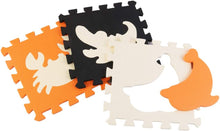 Load image into Gallery viewer, 25 Pieces EVA Foam Portable Foldable Safe Multiuse Soft Animal Play Mat with Boarders Educational Play Set