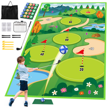 Load image into Gallery viewer, Outdoor Toy Golf Chipping Game Set with Golf Hitting Practice Mat for Kids