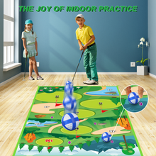 Load image into Gallery viewer, Outdoor Toy Golf Chipping Game Set with Golf Hitting Practice Mat for Kids