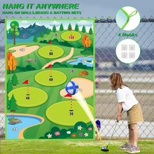 Load image into Gallery viewer, Outdoor Toy Golf Chipping Game Set with Golf Hitting Practice Mat for Kids