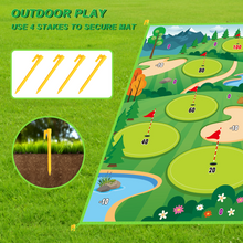 Load image into Gallery viewer, Outdoor Toy Golf Chipping Game Set with Golf Hitting Practice Mat for Kids