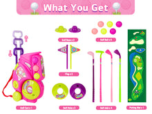 Load image into Gallery viewer, Kids Golf Suitcase Toy Set Outdoor Indoor Sports Play Toys Golf Clubs Set Garden Game for Boys Girls 3+