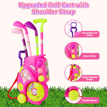 Load image into Gallery viewer, Kids Golf Suitcase Toy Set Outdoor Indoor Sports Play Toys Golf Clubs Set Garden Game for Boys Girls 3+