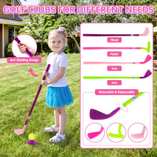Load image into Gallery viewer, Kids Golf Suitcase Toy Set Outdoor Indoor Sports Play Toys Golf Clubs Set Garden Game for Boys Girls 3+