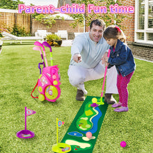 Load image into Gallery viewer, Kids Golf Suitcase Toy Set Outdoor Indoor Sports Play Toys Golf Clubs Set Garden Game for Boys Girls 3+