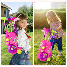 Load image into Gallery viewer, Kids Golf Suitcase Toy Set Outdoor Indoor Sports Play Toys Golf Clubs Set Garden Game for Boys Girls 3+