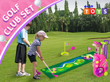 Load image into Gallery viewer, Kids Golf Suitcase Toy Set Outdoor Indoor Sports Play Toys Golf Clubs Set Garden Game for Boys Girls 3+