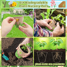 Load image into Gallery viewer, Kids Gardening Playset – 17-Piece Set with Watering Can, Flower Pots, Tools, and Fun Accessories – Encourages Outdoor Exploration, Creativity & Learning for Toddlers – Perfect Birthday & Christmas Gift