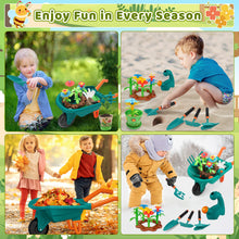 Load image into Gallery viewer, Kids Gardening Playset – 17-Piece Set with Watering Can, Flower Pots, Tools, and Fun Accessories – Encourages Outdoor Exploration, Creativity & Learning for Toddlers – Perfect Birthday & Christmas Gift