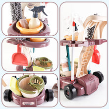 Load image into Gallery viewer, Household Cleaning Play Set with Broom Bucket Soap Bin Wet Floor Sign Dustpan Brush and Much More Included Great Fun for Kids