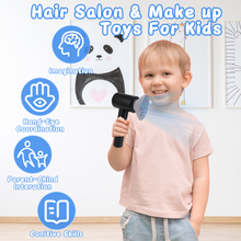 Load image into Gallery viewer, 37 PCS Stylist Hairdresser Hairdresser Role Play Set Hairdressing Set with Hair Dryer Electric Hair Clippers Razors Accessories Toys for Kids