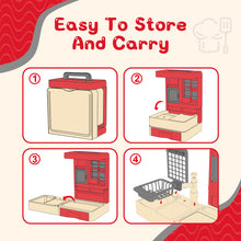 Load image into Gallery viewer, 48 PCS Kitchen Playset Toy for Kids Food and Cooking Game for Toddlers Kitchen Accessories Role Play Toy for Girls Boys 3+