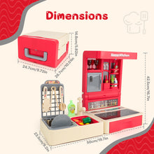 Load image into Gallery viewer, 48 PCS Kitchen Playset Toy for Kids Food and Cooking Game for Toddlers Kitchen Accessories Role Play Toy for Girls Boys 3+