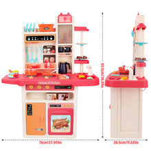 Load image into Gallery viewer, Kitchen Playset Toy with Realistic Lights & Sounds, Kids Play Kitchen Set with Simulation of Spray Features, Pretend Role Play Toys Gift