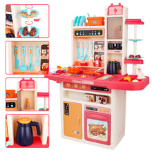Load image into Gallery viewer, Kitchen Playset Toy with Realistic Lights & Sounds, Kids Play Kitchen Set with Simulation of Spray Features, Pretend Role Play Toys Gift
