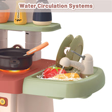 Load image into Gallery viewer, My First Kitchen Set Kitchen Playset Role Playing Game with Light and Sound Realistic Press Water Faucet & Kitchenware Gift for Kids