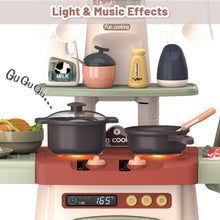 Load image into Gallery viewer, My First Kitchen Set Kitchen Playset Role Playing Game with Light and Sound Realistic Press Water Faucet & Kitchenware Gift for Kids
