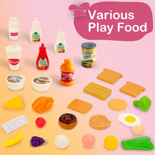 Load image into Gallery viewer, Kitchen Play Set Pretend Play Role Playset Food Cutting Accessories Toys Kitchenware Educational Toys Birthday for Kids